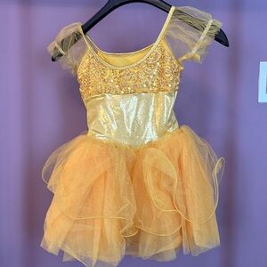 Sparkling Gold Kids Costume Dress